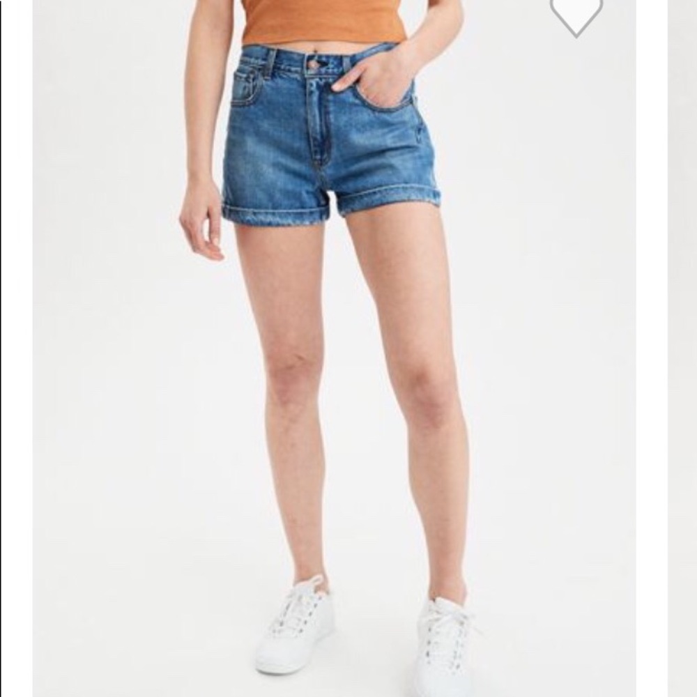 American Eagle Denim Mom Shorts